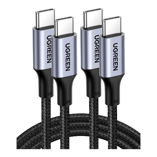 Paquete de 2 cables USB-C de 100W 1mt - UGREEN (5) cables USB-C de 100W