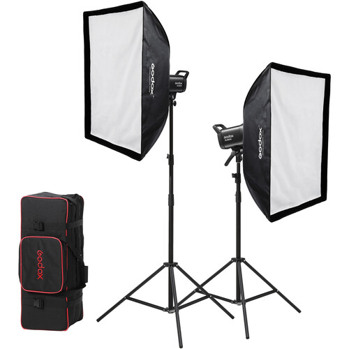 Kit de 2 luces Godox SL60IIBI BiColor (3) 2 luces Godox SL60IIBI