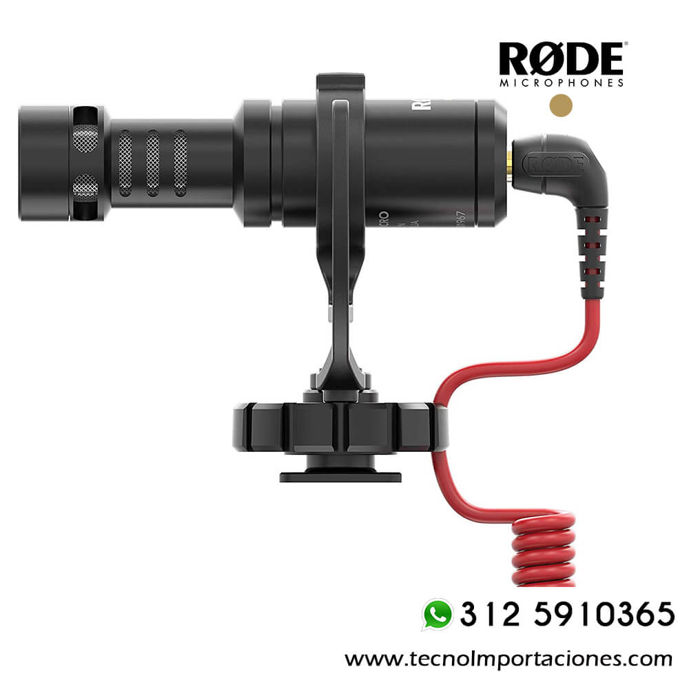  Micrófono Rode VideoMic de condensador direccional de video con  soporte (modelo descatalogado por el fabricante), Negro : Todo lo demás