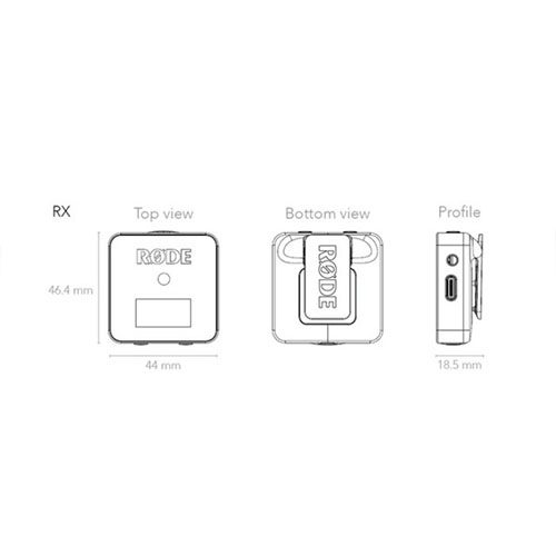 Micrófono Inalámbrico Digital Compacto Rode Wireless GO (2.4 GHz, Negro) —  Tecno Importaciones