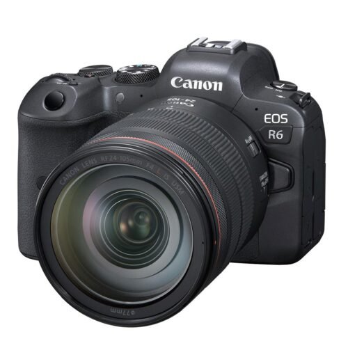 Camara Canon EOS R6 con lente 24-105mm