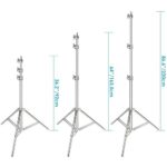 Soporte de luz en acero inoxidable Weisheng 288h - Imagen 4
