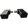 Adaptador USB 2.0 en angulo de 90 Grados Mini USB macho a Micro USB hembra1