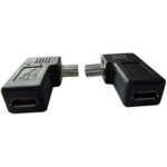 Adaptador USB 2.0 en ángulo de 90 Grados Mini USB macho a Micro USB hembra - Imagen 3
