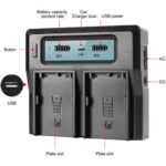 Cargador GVM doble con batería BP-U65 de 5600 mAh para cámaras de la serie Sony PMW / PXW - Imagen 4