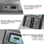 Cargador GVM doble con batería BP-U65 de 5600 mAh para cámaras de la serie Sony PMW / PXW - Imagen 3