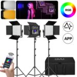 GVM-50RS RGB LED - Kit de 3 luces de video - Imagen 5