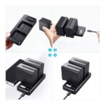 Kit de Cargador Rápido Dual y 2 Baterías Sony NP-F970 - Imagen 6