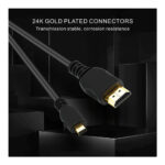 Cable Micro HDMI a HDMI (Macho a Macho) 2M HD 4K - Imagen 5