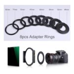 Kit de filtro ND1000 100 x 100 + 8 anillos - Imagen 3