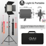 Kit de 2 luces Bi-Color GVM 1000D RGB - Imagen 2