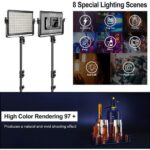 Kit de 2 luces Bi-Color GVM 1000D RGB - Imagen 3