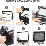 Kit de 3 luces de doble cara GVM 50SM RGB - Imagen 2