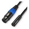 Cable mini XLR macho a XLR hembra (1mt) 8 Cable mini XLR