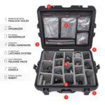 Estuche Nanuk 945 con divisores y tapa organizadora - Imagen 3