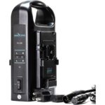 Cargador doble de batería V-Mount IndiPRO Tools con salida XLR - Imagen 2
