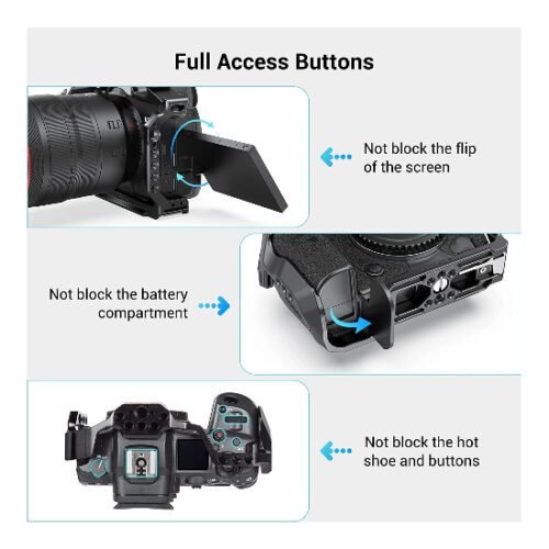 Jaula para Canon R5 R6 R5 C  SmallRig 2982B - Imagen 3