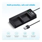 Cargador doble de batería NP-F - Powerextra - Imagen 4