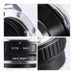 Adaptador de montura Canon EF EF S a MFT M43 K&F Concept - Imagen 6