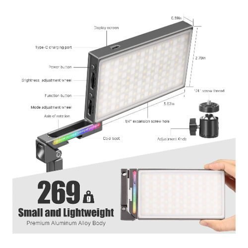 Panel de luz LED RGB Ulanzi R70 - Imagen 2