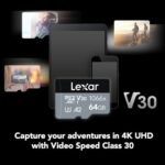 Memoria Lexar microSDXC UHS-I V30 64Gb / 160Mbps 1066x - Imagen 5