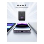 Cargador USB-C triple 65W carga rápida UGREEN - Imagen 2