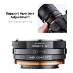 Adaptador Nikon F a Sony E NIK(G)-NEX IV K&F Concept - Imagen 6