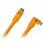 Cable TetherPro USB-C a USB-C de ángulo recto Naranja - Imagen 2