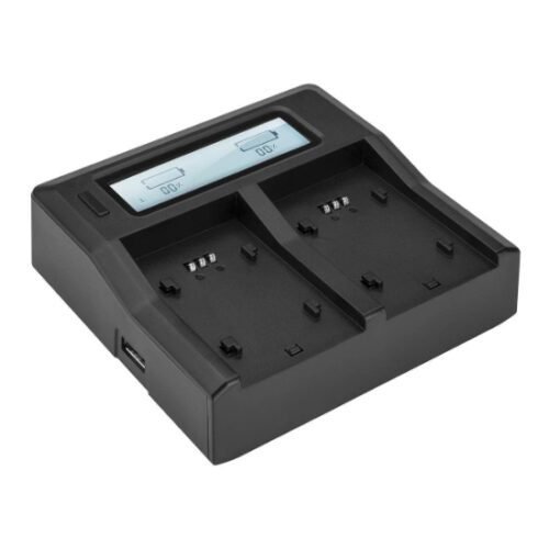 cargador doble y 2 baterias NP-F550