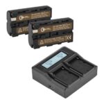 cargador doble y 2 baterias NP-F550