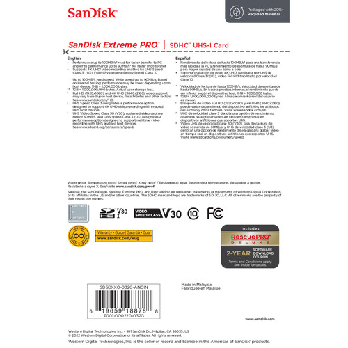 SD UHS-I SDXC 32GB