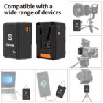 Bateria V-Mount ZGCINE ZG-S95 98.68Wh (6600mAh) - Imagen 3
