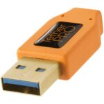 Cable TetherPro USB 3.0 a Micro-B de ángulo recto (4.6m) Naranja - Imagen 5