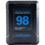 Kit 4 baterías V-Mount 98Wh IndiPRO con cargador dual - Imagen 2