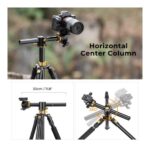 Tripode Cenital K&F T255A4+BH-32L K&F KF09.086V1 (Dorado 2,4mts) - Imagen 5