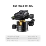 Tripode Cenital K&F T255A4+BH-32L K&F KF09.086V1 (Dorado 2,4mts) - Imagen 3