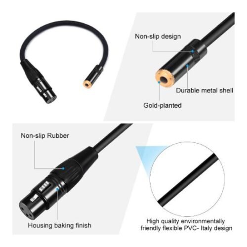 Adaptador XLR a hembra de 1