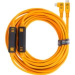 Cable TetherPro USB-C a USB-C de ángulo recto (9.4m) Naranja - Imagen 2