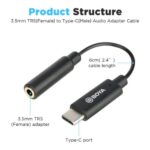Boya BY-K4 - Adaptador 3.5mm a USB-C - Imagen 4