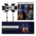 Kit de 3 luces RGB GVM 850D - Imagen 6