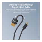 Cable micro HDMI a HDMI 100cm 4K (D a A) Smallrig 4795 - Imagen 2