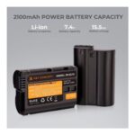 Kit de 2 baterías EN-EL15C con cargador doble – K&F Concept KF28.0001 - Imagen 4