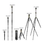 Tripode Cenital K&F T255A4+BH-32L K&F KF09.085V6 (Dorado 1,7mts) - Imagen 2