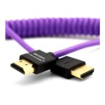 Cable HDMI a HDMI Gerald Undone (4K, Espiral, Morado) - Kondor Blue - Imagen 4