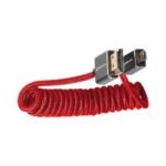 Cable micro HDMI a HDMI (4K, Espiral, Rojo) - Kondor Blue - Imagen 2