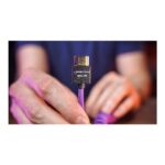 Cable HDMI a HDMI Gerald Undone (4K, Espiral, Morado) - Kondor Blue - Imagen 6