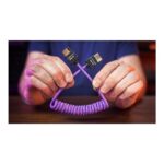 Cable HDMI a HDMI Gerald Undone (4K, Espiral, Morado) - Kondor Blue - Imagen 7