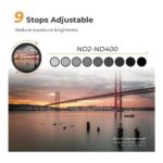 Filtro ND Variable 55mm ND2-ND400 Nano-K – K&F Concept - Imagen 4