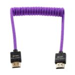 Cable HDMI a HDMI Gerald Undone (4K, Espiral, Morado) - Kondor Blue - Imagen 3