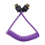 Cable HDMI a HDMI Gerald Undone (4K, Espiral, Morado) - Kondor Blue - Imagen 2